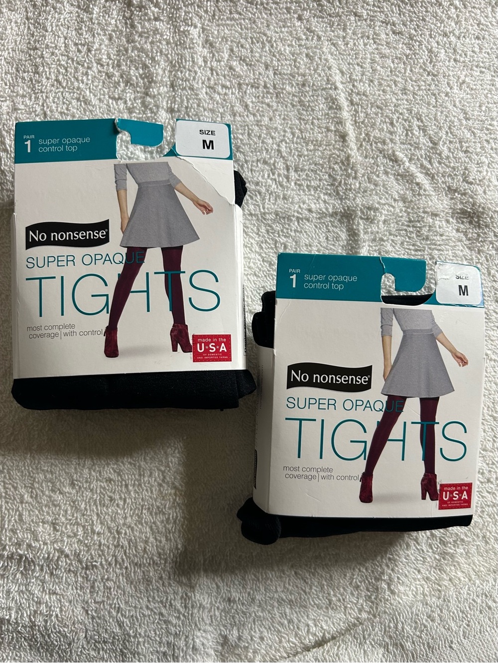 No nonsense Super Opaque Tights - Black - 2 pairs